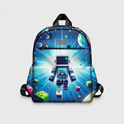 Детский рюкзак Minecraft - an astronaut in outer space, цвет: 3D-принт