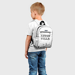 Детский рюкзак Aston Villa - white gradient посередине, цвет: 3D-принт — фото 2
