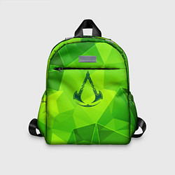 Детский рюкзак Assassins Creed green poly, цвет: 3D-принт