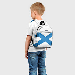 Детский рюкзак Военно-морской флот: Андреевский флаг, цвет: 3D-принт — фото 2