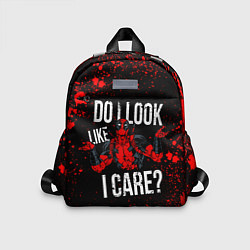 Детский рюкзак Дэдпул - красные брызги, цвет: 3D-принт