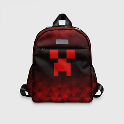 Детский рюкзак Minecraft red poly, цвет: 3D-принт