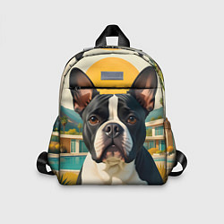 Детский рюкзак Бульдог и лето, цвет: 3D-принт