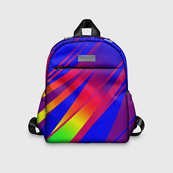 Детский рюкзак Красно-синий с полосами градиент