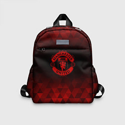 Детский рюкзак Manchester United red poly, цвет: 3D-принт
