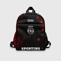Детский рюкзак Sporting - red gradient по-центру, цвет: 3D-принт