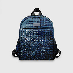 Детский рюкзак Абстракция чёрно-синий с пятнами