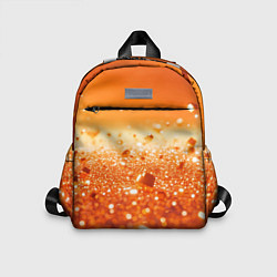 Детский рюкзак Оранжевые блестящие частицы текстура, цвет: 3D-принт