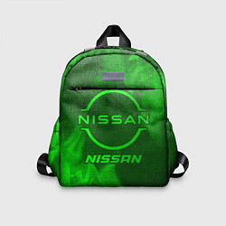 Детский рюкзак Nissan - green gradient, цвет: 3D-принт