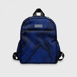 Детский рюкзак Чёрно-синий абстракция