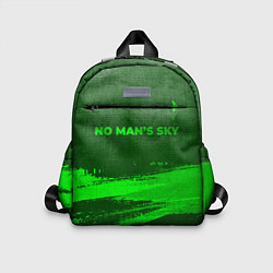 Детский рюкзак No Mans Sky - green gradient посередине, цвет: 3D-принт