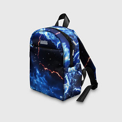 Детский рюкзак Звезды и молнии в разломе плит, цвет: 3D-принт — фото 2