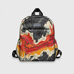 Детский рюкзак Красно-черная потертая текстура