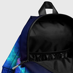 Детский рюкзак Звуковая волна неоновый узор, цвет: 3D-принт — фото 2