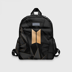 Детский рюкзак BTS golden poly, цвет: 3D-принт