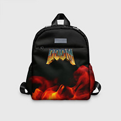 Детский рюкзак Doom огненная текстура