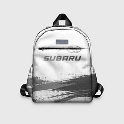 Детский рюкзак Subaru - white gradient посередине, цвет: 3D-принт