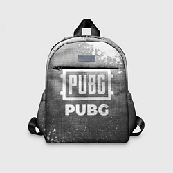 Детский рюкзак PUBG - grey gradient, цвет: 3D-принт