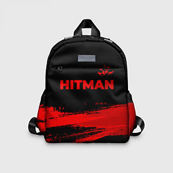 Детский рюкзак Hitman - red gradient посередине, цвет: 3D-принт