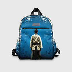Детский рюкзак Айкидоист на синем, цвет: 3D-принт