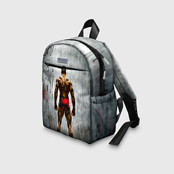 Детский рюкзак Рестлер на синем, цвет: 3D-принт — фото 2