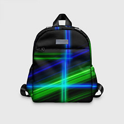 Детский рюкзак Color blue black green, цвет: 3D-принт