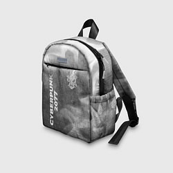 Детский рюкзак Cyberpunk 2077 - grey gradient вертикально, цвет: 3D-принт — фото 2