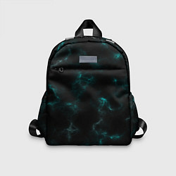 Детский рюкзак Color black turquoise, цвет: 3D-принт