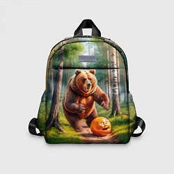 Детский рюкзак Колобок и медведь, цвет: 3D-принт