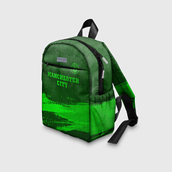 Детский рюкзак Manchester City - green gradient посередине, цвет: 3D-принт — фото 2
