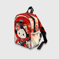 Детский рюкзак Кошечка гейша рядом с сакурой, цвет: 3D-принт — фото 2