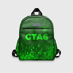 Детский рюкзак GTA6 - green gradient посередине, цвет: 3D-принт