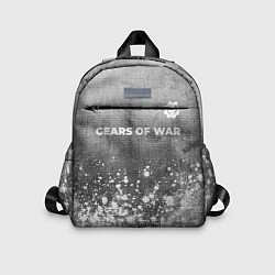 Детский рюкзак Gears of War - grey gradient посередине, цвет: 3D-принт