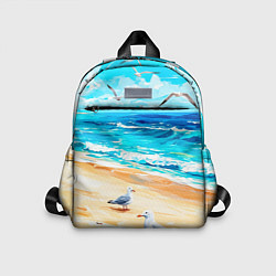 Детский рюкзак Море чайки пляж, цвет: 3D-принт