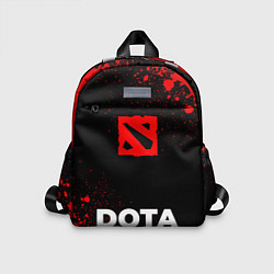 Детский рюкзак Dota - red gradient по-центру, цвет: 3D-принт