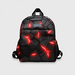 Детский рюкзак Красная неоновая броня