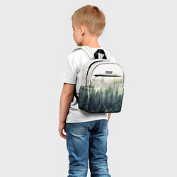 Детский рюкзак Лес мой храм - текстом рун, цвет: 3D-принт — фото 2