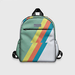Детский рюкзак Рок молния Боуи весенняя палитра, цвет: 3D-принт