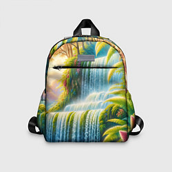 Детский рюкзак Каскадный водопад, цвет: 3D-принт
