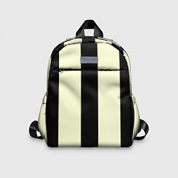 Детский рюкзак Color black beige line, цвет: 3D-принт