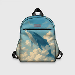 Детский рюкзак Кит в облаках, цвет: 3D-принт