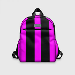 Детский рюкзак Color black pink lines, цвет: 3D-принт