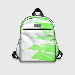Детский рюкзак Color white light green stripes, цвет: 3D-принт