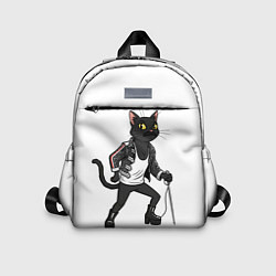 Детский рюкзак Кот - Фредди Меркьюри, цвет: 3D-принт