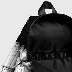 Детский рюкзак Doom краски черно белый, цвет: 3D-принт — фото 2