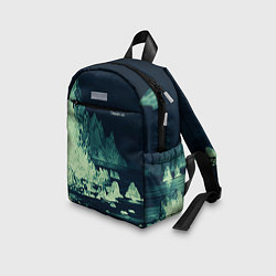 Детский рюкзак Dream on стилизованный скалистый берег, цвет: 3D-принт — фото 2