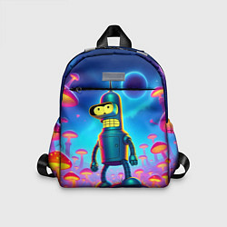 Детский рюкзак Сынишка Бендера в сказочном лесу светящихся грибов, цвет: 3D-принт