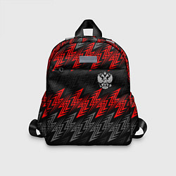 Детский рюкзак Униформа России - красный, цвет: 3D-принт