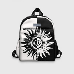 Детский рюкзак Солнце черно-белое