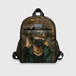 Детский рюкзак Красивый парень в маске, цвет: 3D-принт